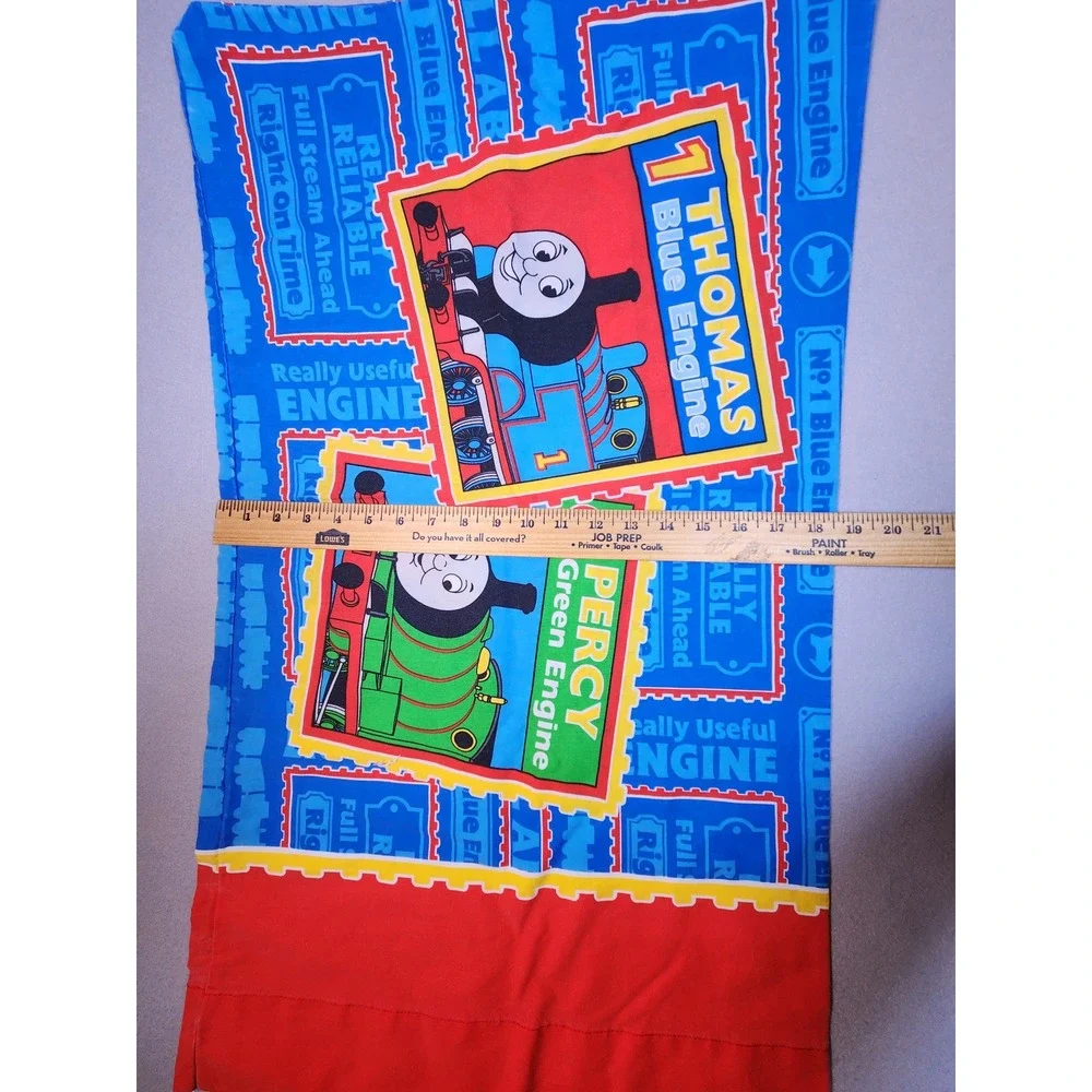 Vintage Thomas and Friends Pillowcase Thomas Percy James Gordon Blue Red Train